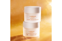 Image Lumene skin care products with UPM and SABIC packaging